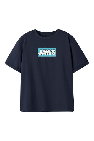 T-shirt regular Les Dents de la mer  -  Bleu marine - Name It