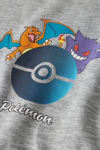 T-shirt regular Pokémon  -  Gris chiné - Name It