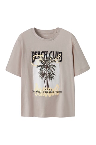 T-shirt regular en coton biologique  -  Gris - Name It