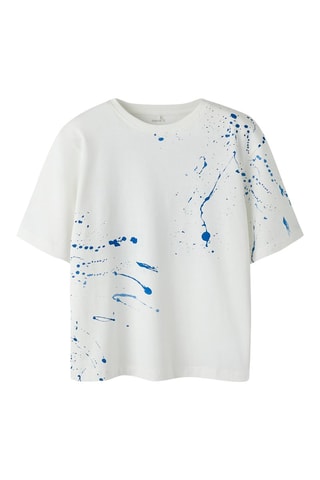 T-shirt relaxed en coton biologique  - Name It -  Blanc