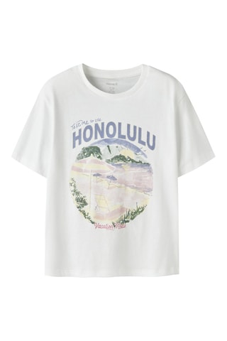 T-shirt regular en coton biologique  -  Blanc - Name It