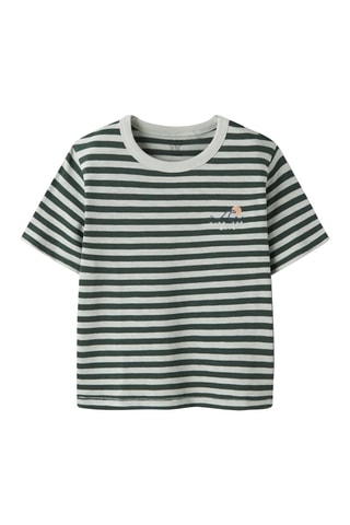 T-shirt regular en coton biologique  -  Vert foncé - Name It