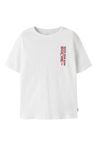 T-shirt regular en coton biologique  -  Blanc - Name It