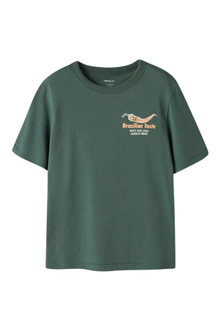 T-shirt regular en coton biologique  -  Kaki - Name It