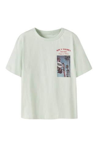 T-shirt relaxed en coton biologique  -  Vert clair - Name It