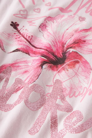 T-shirt regular en coton biologique  -  Rose - Name It