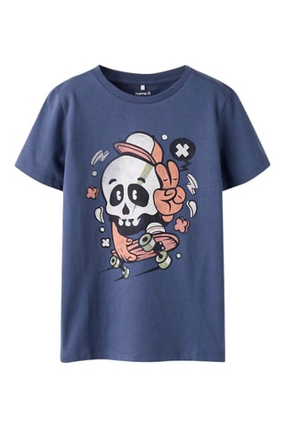T-shirt regular en coton biologique  -  Indigo - Name It