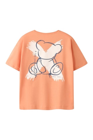 T-shirt relaxed en coton biologique  -  Corail - Name It