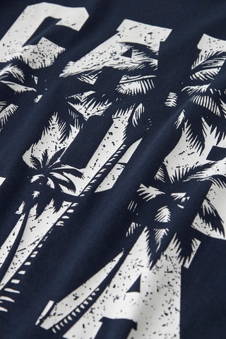 T-shirt relaxed en coton biologique  -  Bleu marine - Name It