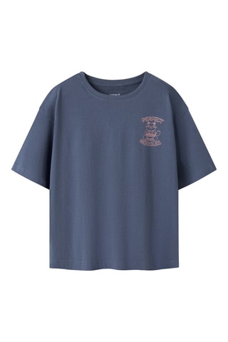 T-shirt en coton biologique - Bleu - Name It