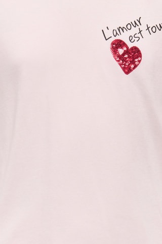T-shirt en coton biologique - Rose - Kids Only Girl