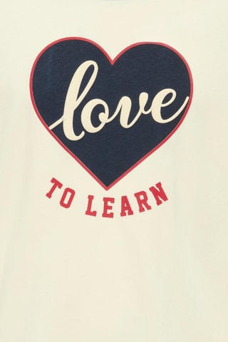 T-shirt en coton biologique - Ecru - Kids Only Girl