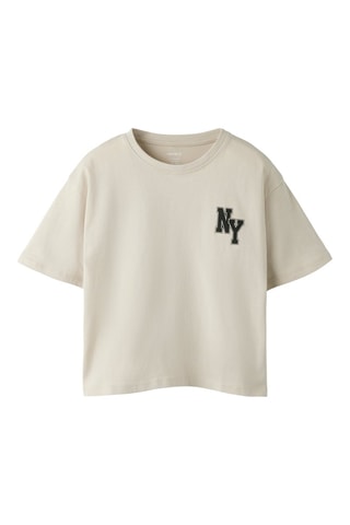T-shirt en coton biologique - Beige - Name It