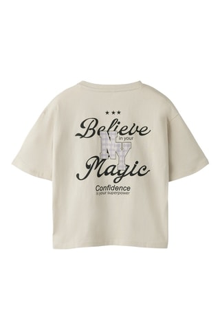 T-shirt en coton biologique - Beige - Name It