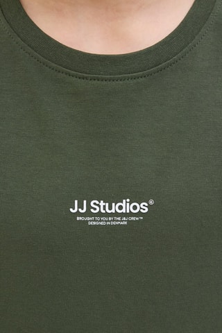 T-shirt en coton biologique - Vert foncé - Jack&Jones