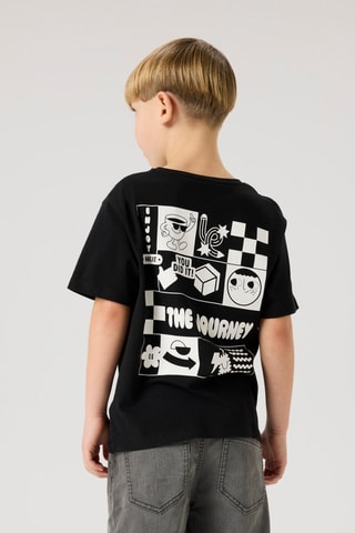 T-shirt en coton biologique - Noir - Name It