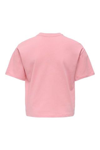 T-shirt en coton biologique - Rose - Kids Only Girl