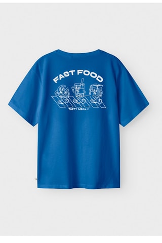 T-shirt en coton biologique - Bleu - Name It