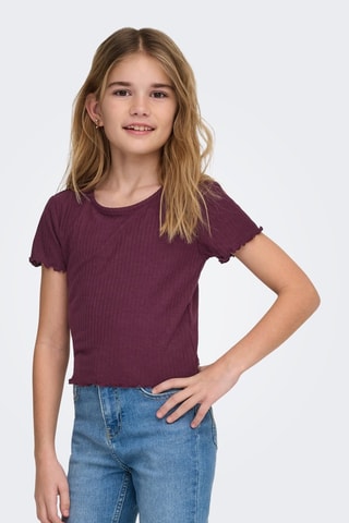 T-shirt - Bordeaux - Kids Only Girl