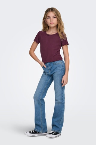 T-shirt - Bordeaux - Kids Only Girl