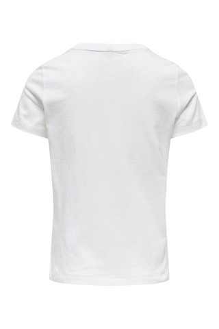T-shirt en coton biologique - Blanc - Kids Only Girl