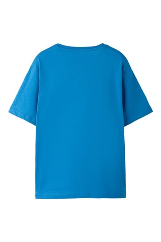 T-shirt en coton biologique - Bleu - Name It