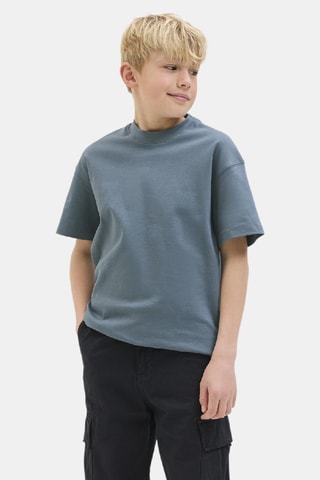T-shirt en coton biologique - Bleu cobalt - Jack&Jones Junior