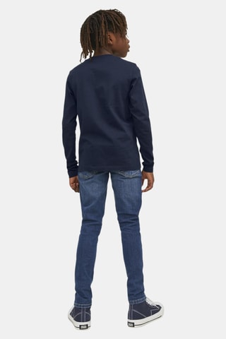 T-shirt en coton biologique - Bleu marine - Jack&Jones Junior