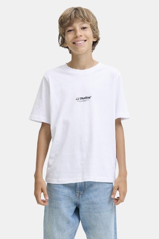 T-shirt en coton biologique - Blanc - Jack&Jones Junior