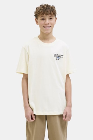 T-shirt - Blanc - Jack&Jones Junior