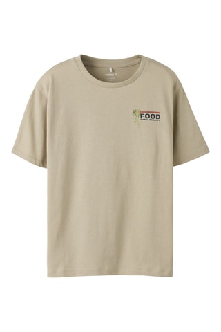 T-shirt en coton biologique - Beige - Name It