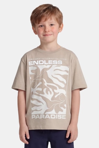 T-shirt en coton biologique - Beige - Name It