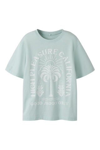 T-shirt en coton biologique - Vert d’eau - Name It