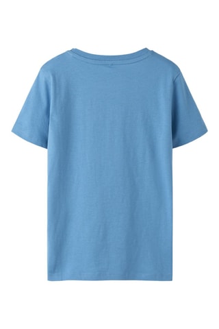 T-shirt en coton biologique - Bleu cobalt - Name It