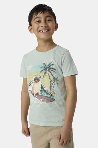 T-shirt en coton biologique - Vert d’eau - Name It