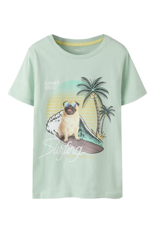 T-shirt en coton biologique - Vert d’eau - Name It