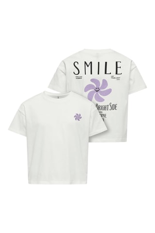 T-shirt en coton biologique - Blanc - Only