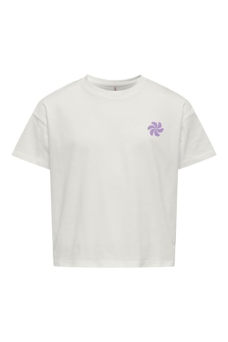 T-shirt en coton biologique - Blanc - Only