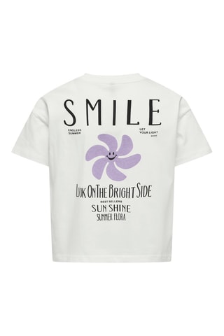 T-shirt en coton biologique - Blanc - Only