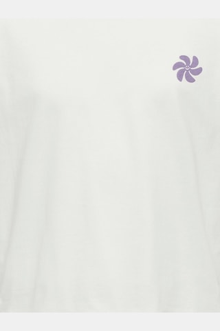 T-shirt en coton biologique - Blanc - Only