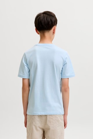 T-shirt regular en coton biologique  - Jack&Jones -  Ciel