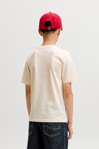 T-shirt regular en coton biologique  - Jack&Jones -  Blanc
