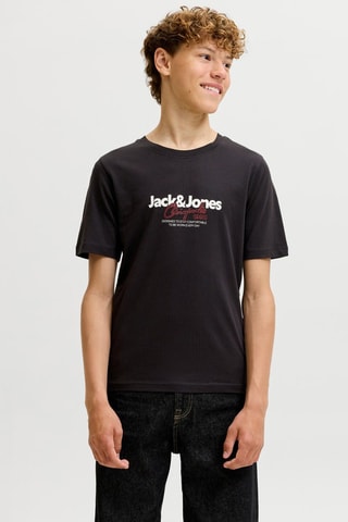 T-shirt regular en coton biologique  - Jack&Jones -  Noir