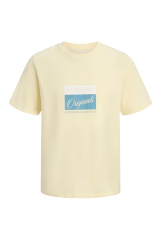 T-shirt regular en coton biologique  - Jack&Jones -  Jaune