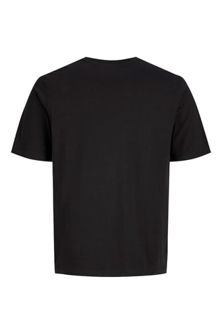 T-shirt regular en coton biologique  -  Noir - Jack&Jones