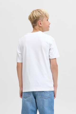 T-shirt regular en coton biologique  -  Blanc - Jack&Jones