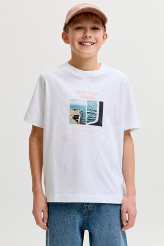 T-shirt relaxed  - Jack&Jones -  Blanc