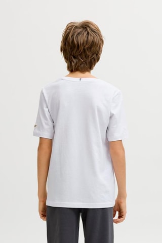 T-shirt regular en coton biologique  -  Blanc - Jack&Jones
