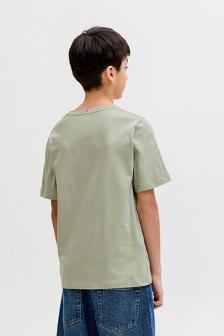 T-shirt regular en coton biologique  -  Vert d’eau - Jack&Jones