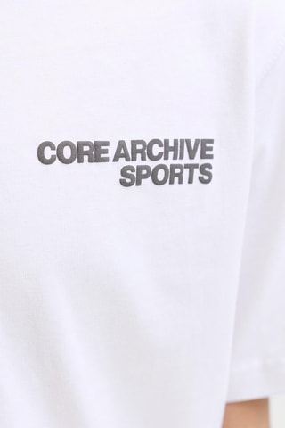 T-shirt relaxed en coton biologique  -  Blanc - Jack&Jones